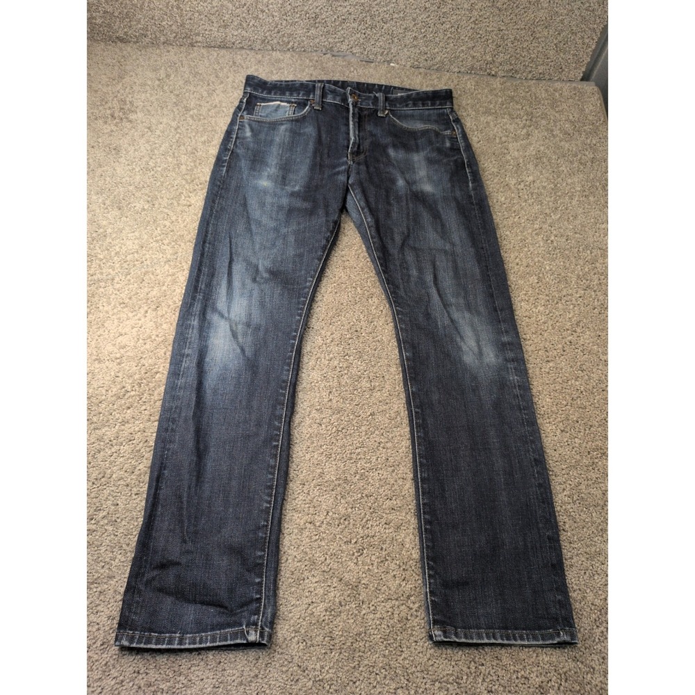 Bonobos Mens Stretch Selvage Slim Jean Dark Indigo Japanese Denim 31x30 USA Made